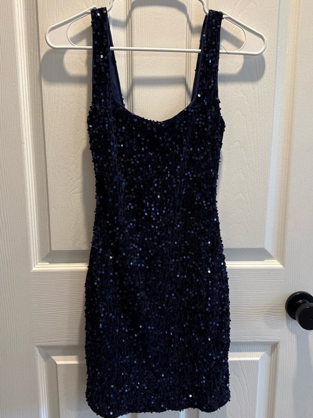 Beginning Boutique NWT Navy Sequin Tank Dress - Elegant homecoming HOCO Dress